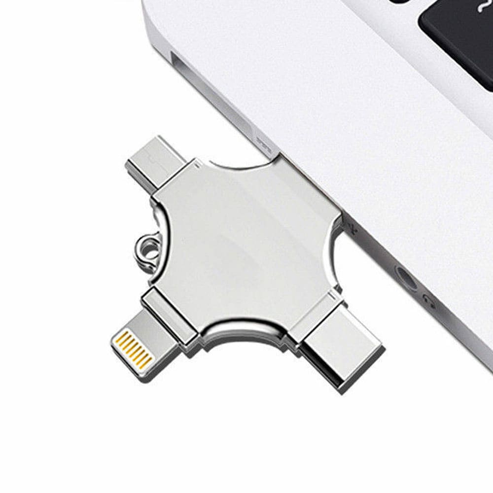 Mobile Phone & Tablet Card Reader & Storage 4 - in - 1 - SSS Corp.# - variant_sku# - No Computer? Read Memory Cards Right from your Phone!