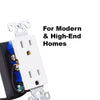 Modern Decorative 4K WiFi Spy Functional Electrical Outlet Camera - Wall Outlet Hidden Spy Camera DVR - SSS Corp.# - variant_sku# - Decorative Electrical Socket Outlet Hidden Camera DVR