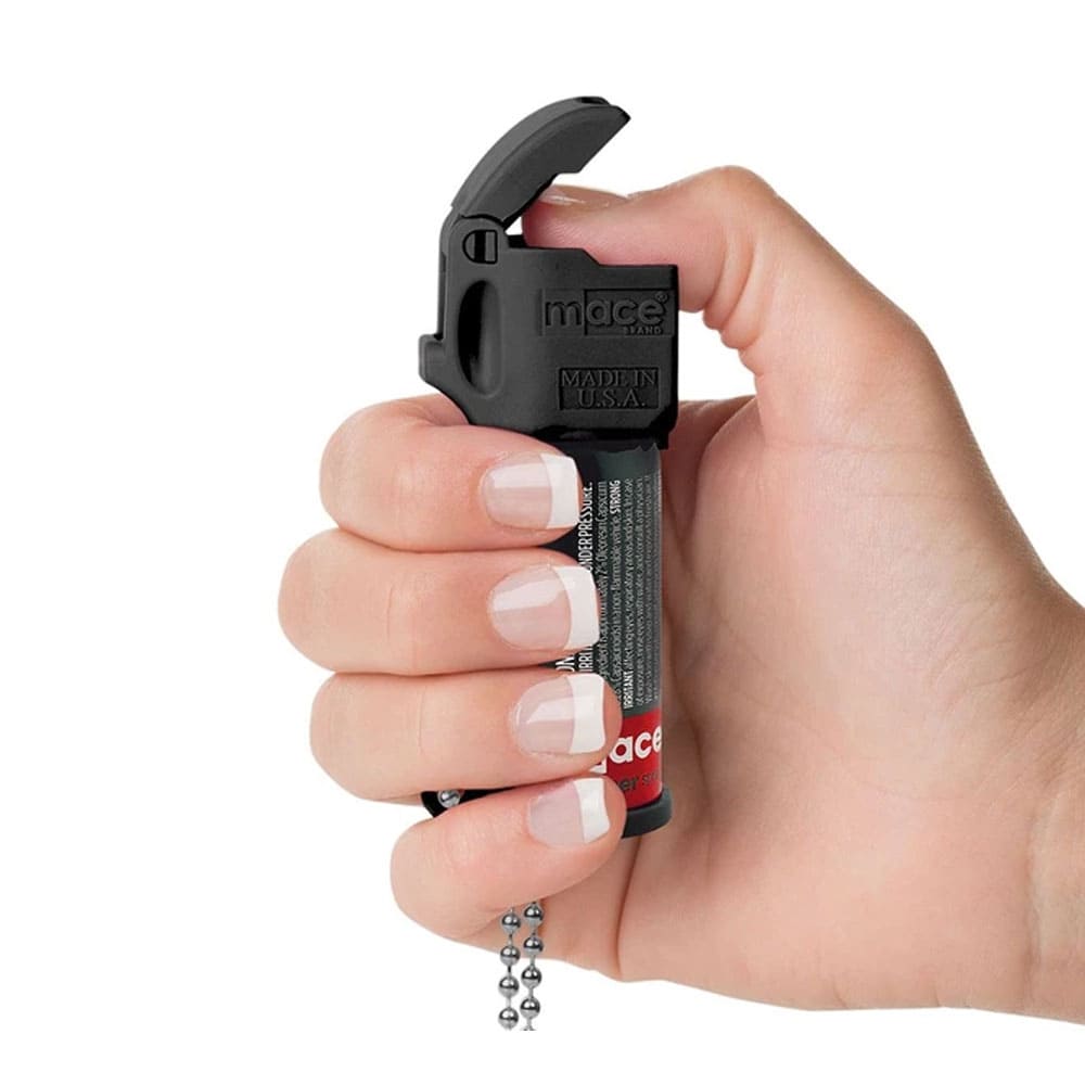 Pocket Size Keychain Defender Pepper Spray - SSS Corp.# - variant_sku# - Pocket Mace Pepper Spray spray guide