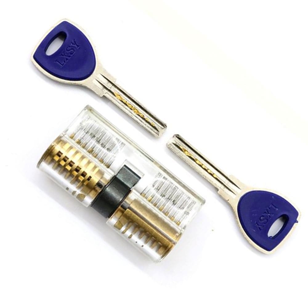 Practice Locks to Learn Lock Picking - SSS Corp.# - variant_sku# - Visual Practice Lock Cylinder cutaway
