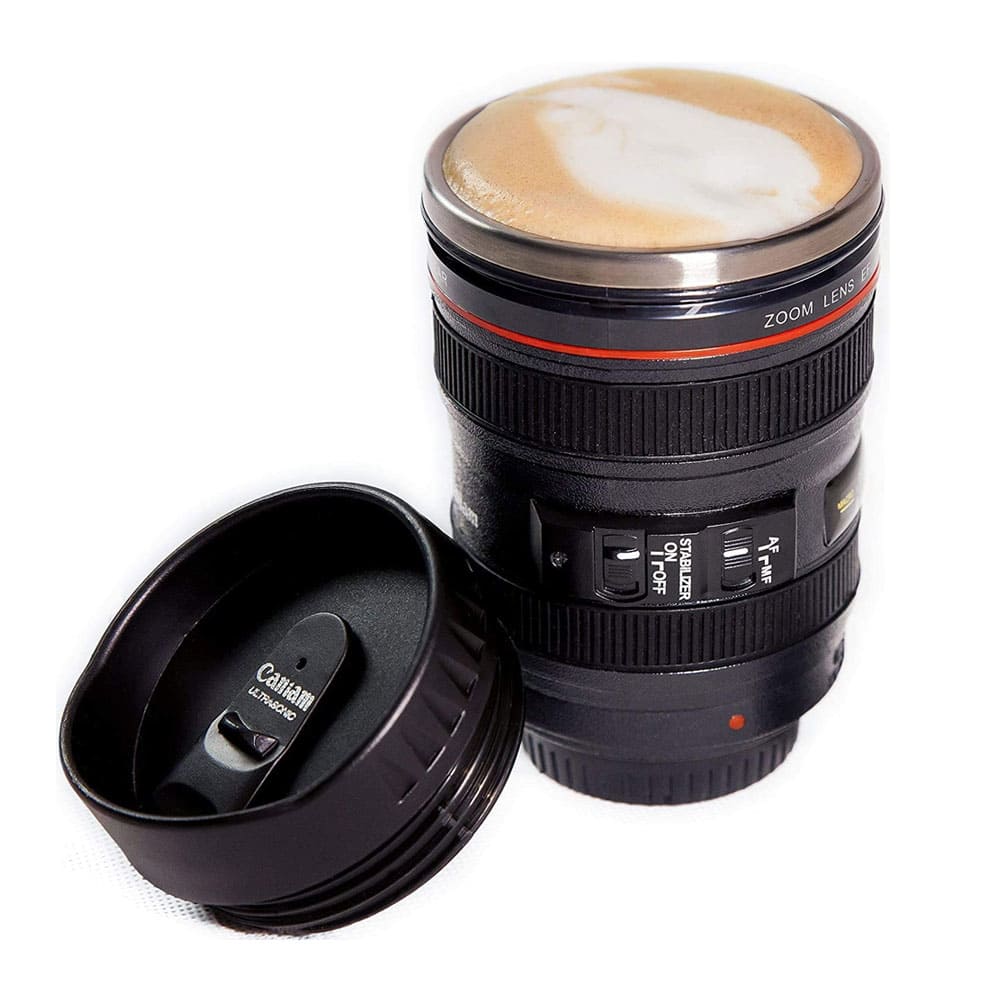 Professional Camera Lens Replica Coffee Cup Mug - Works as a safe too! - SSS Corp.# - variant_sku# - Professional Camera Lens Replica Coffee Cup Mug