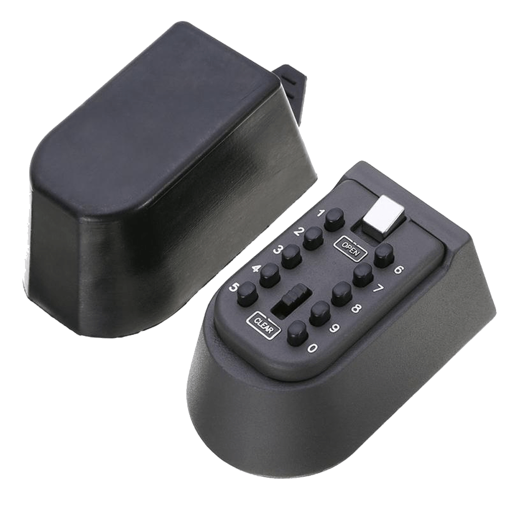 outdoor spare key storage box with push pin code