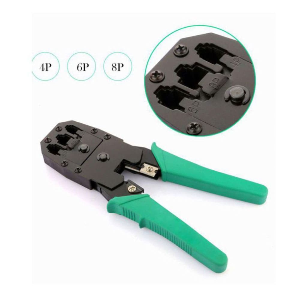 Ratcheting Modular Cutter/Stripper/Crimper All - In - One Tool - SSS Corp.# - variant_sku# - Ratcheting Modular Cutter Stripper Crimper All - In - One Tool