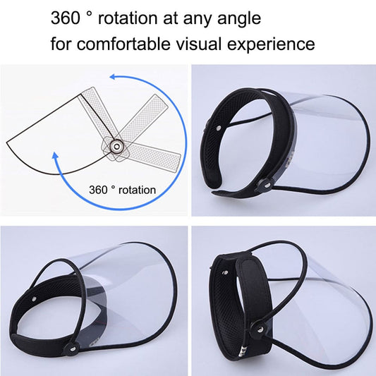 Re - Usable Clear View Face Shield - Personal Clear Hard Plastic Protection - SSS Corp.# - variant_sku# - cute face shield and mask