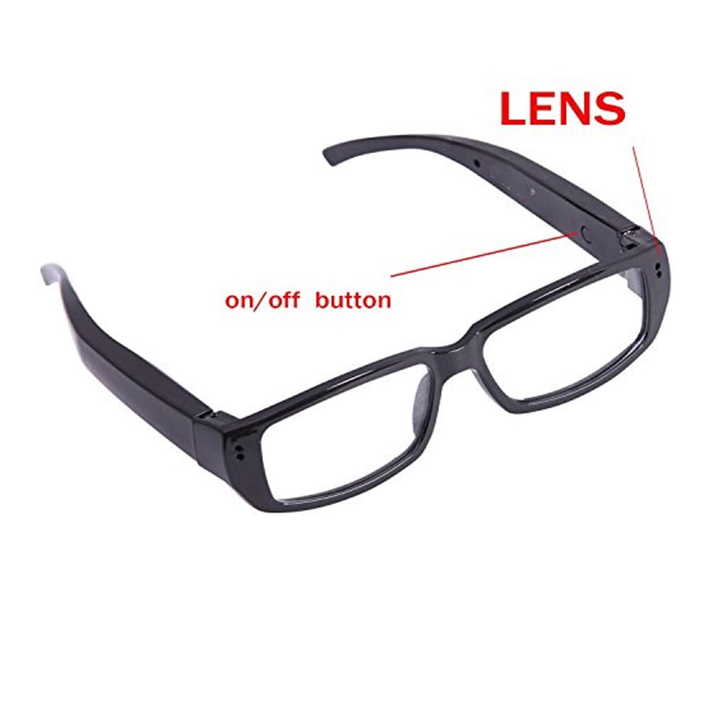 spy camera goggles Hidden Eyeglasses Camera – Covert Body Camera Glasses with Audio & Video
