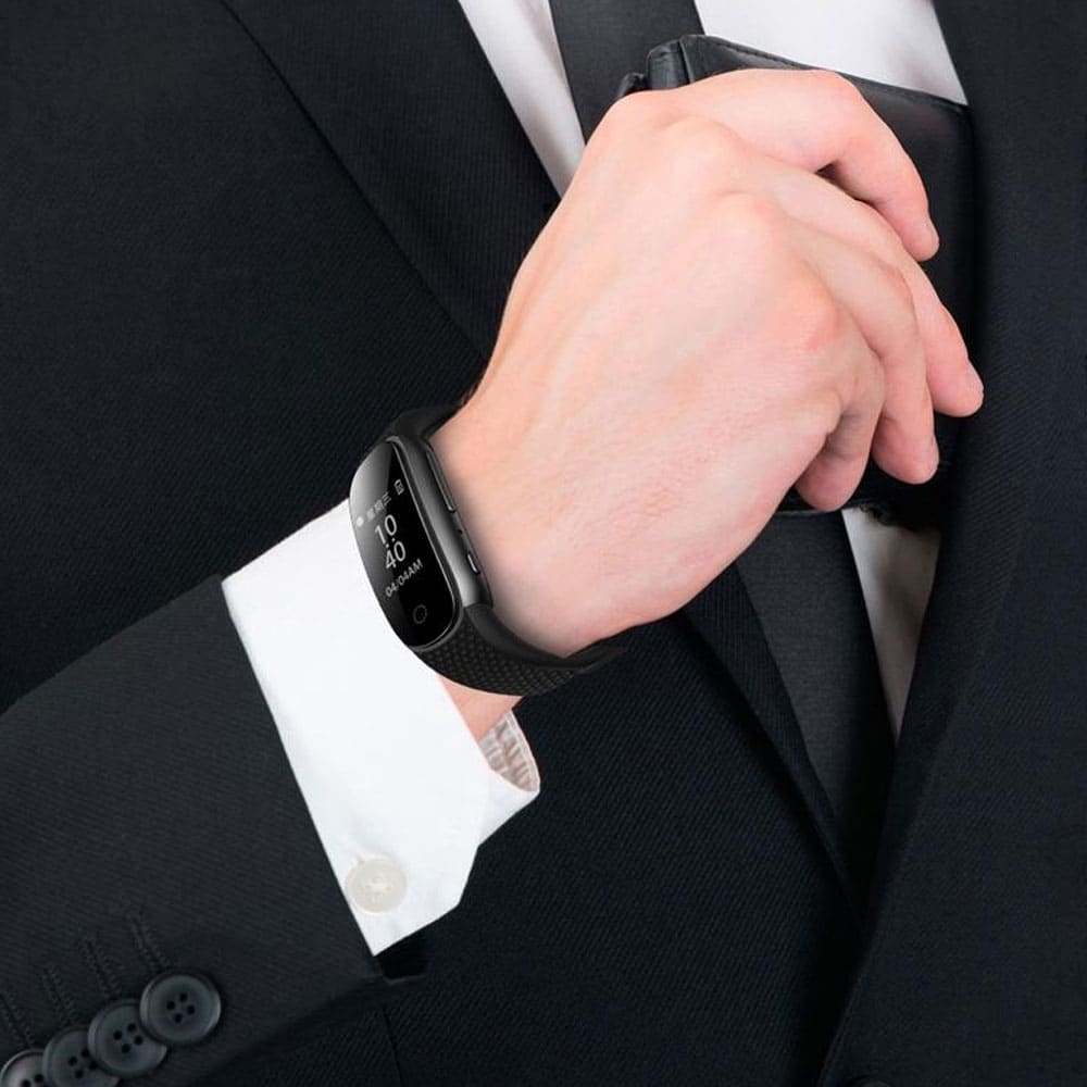 Slim Digital Watch Voice Recorder & MP3 Player - SSS Corp.# - variant_sku# - AUD101400 - Fit - band - watch - voice - recorder