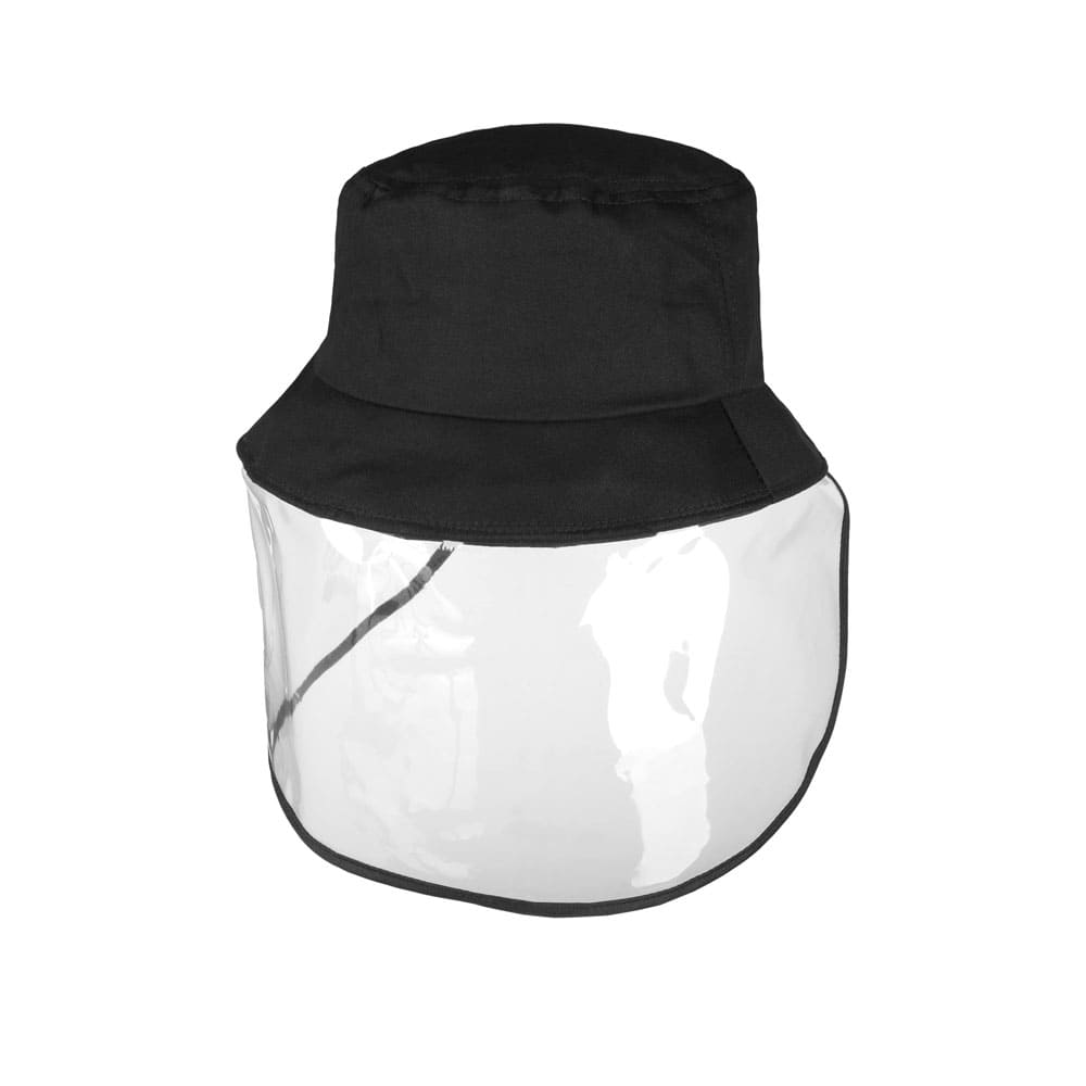 Small Bucket Hat with Clear View Face Shield - SSS Corp.# - variant_sku# - Small Bucket Hat with Clear View Face Shield