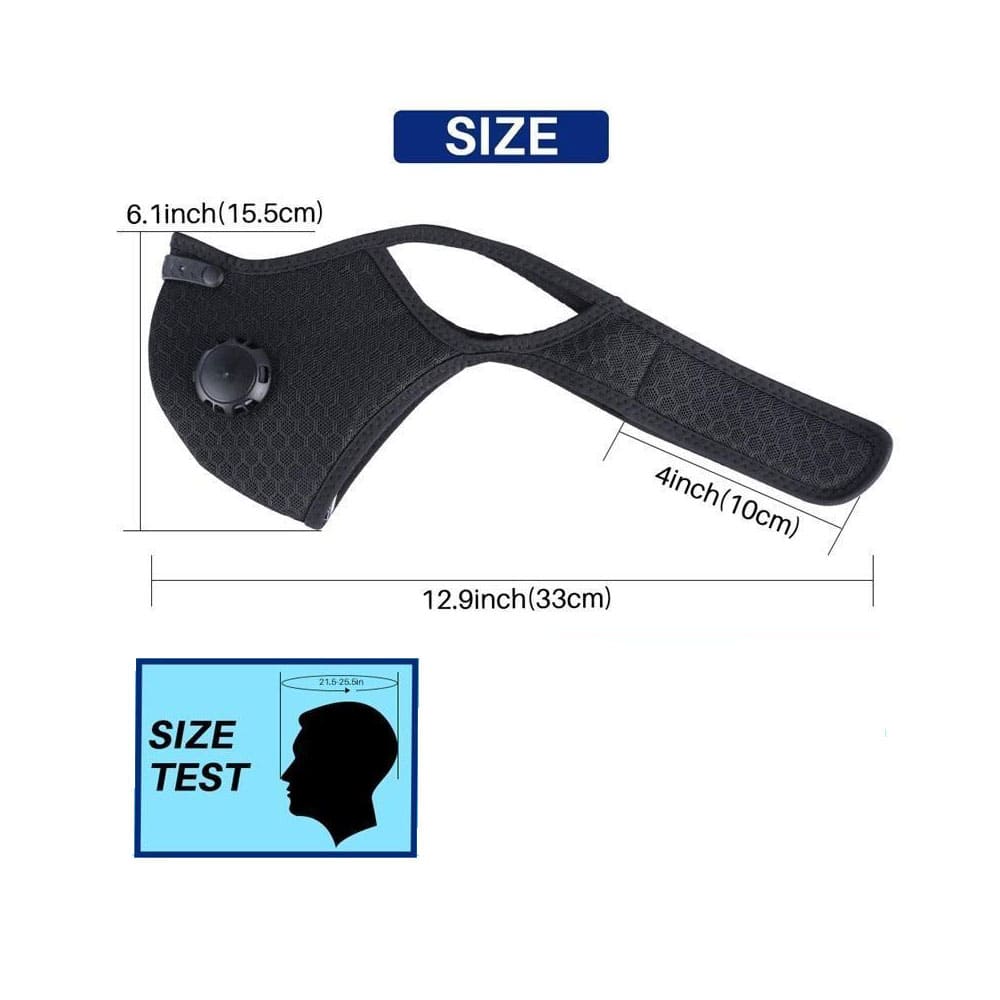 reusable mesh face mask for high-intensity activities