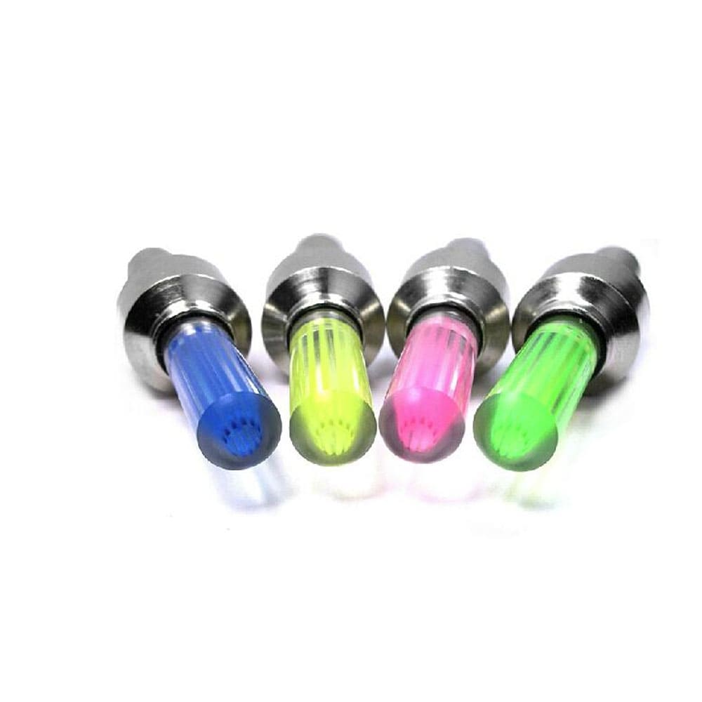 easy install tire LED light valve cap kit