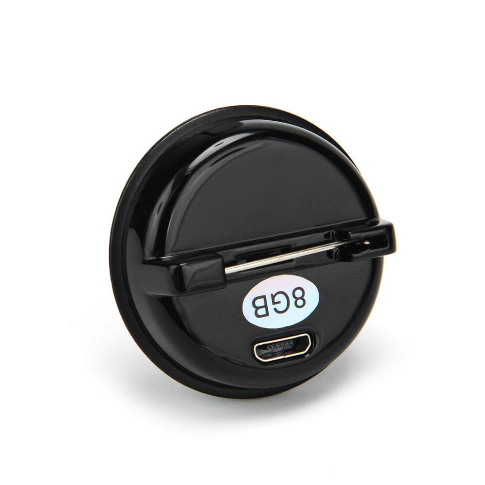 Ultra Stealth Pin Button Voice Recorder - Hidden Sound Activated Recorder - SSS Corp.# - variant_sku# - Ultra Stealth Pin Button Voice Recorder - Hidden Sound Activated Recorder