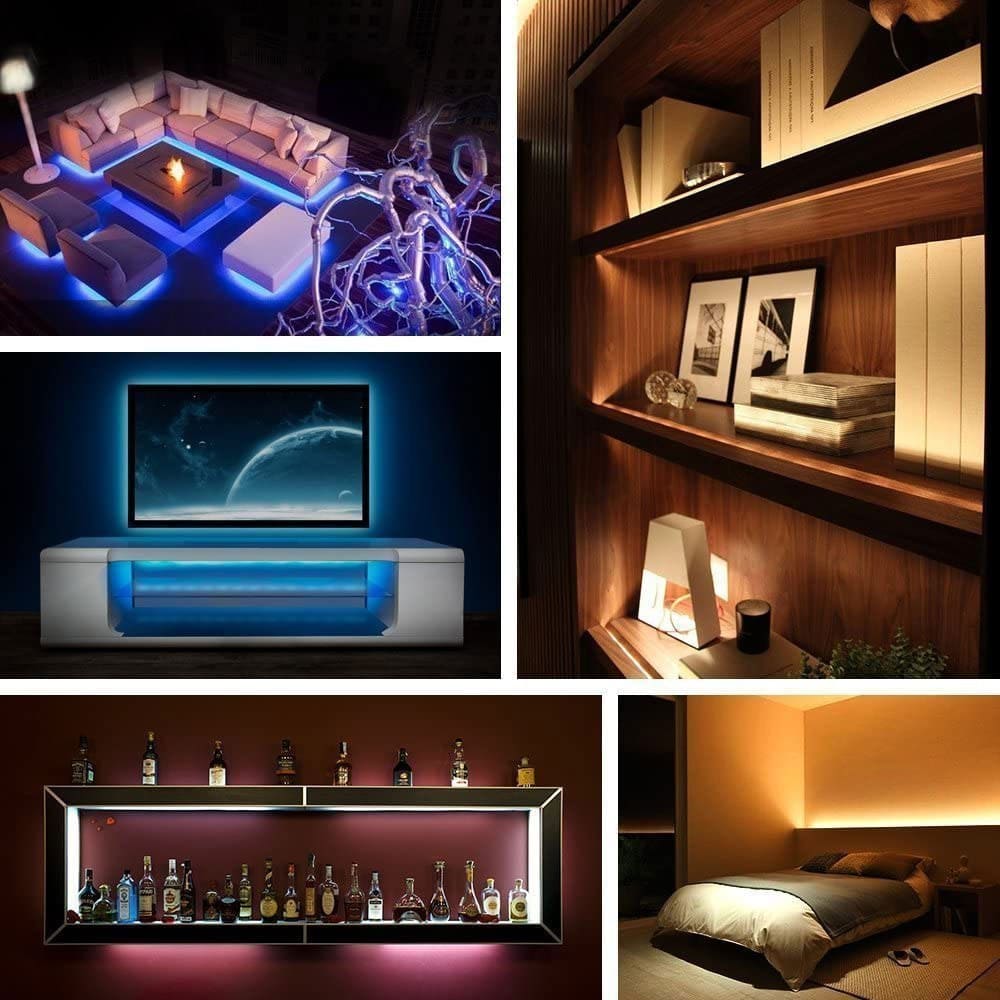 USB DC5V LED strip 5050 RGB Flexible Light 1M TV RGB Backlight Waterproof IP20 LED strip - SSS Corp.# - variant_sku# - USB DC5V LED strip 5050 RGB Flexible Light 1M