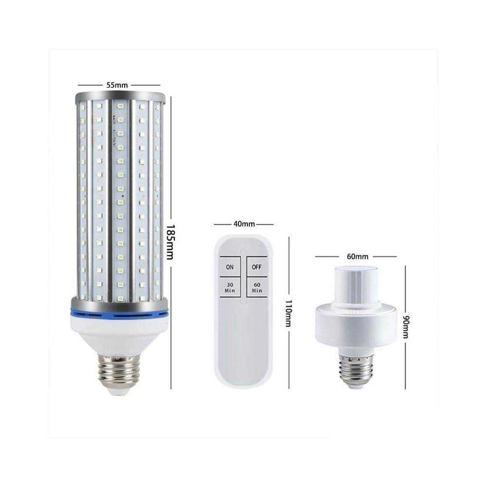 retrofit UVC sanitizing light with E27 bulb fitting