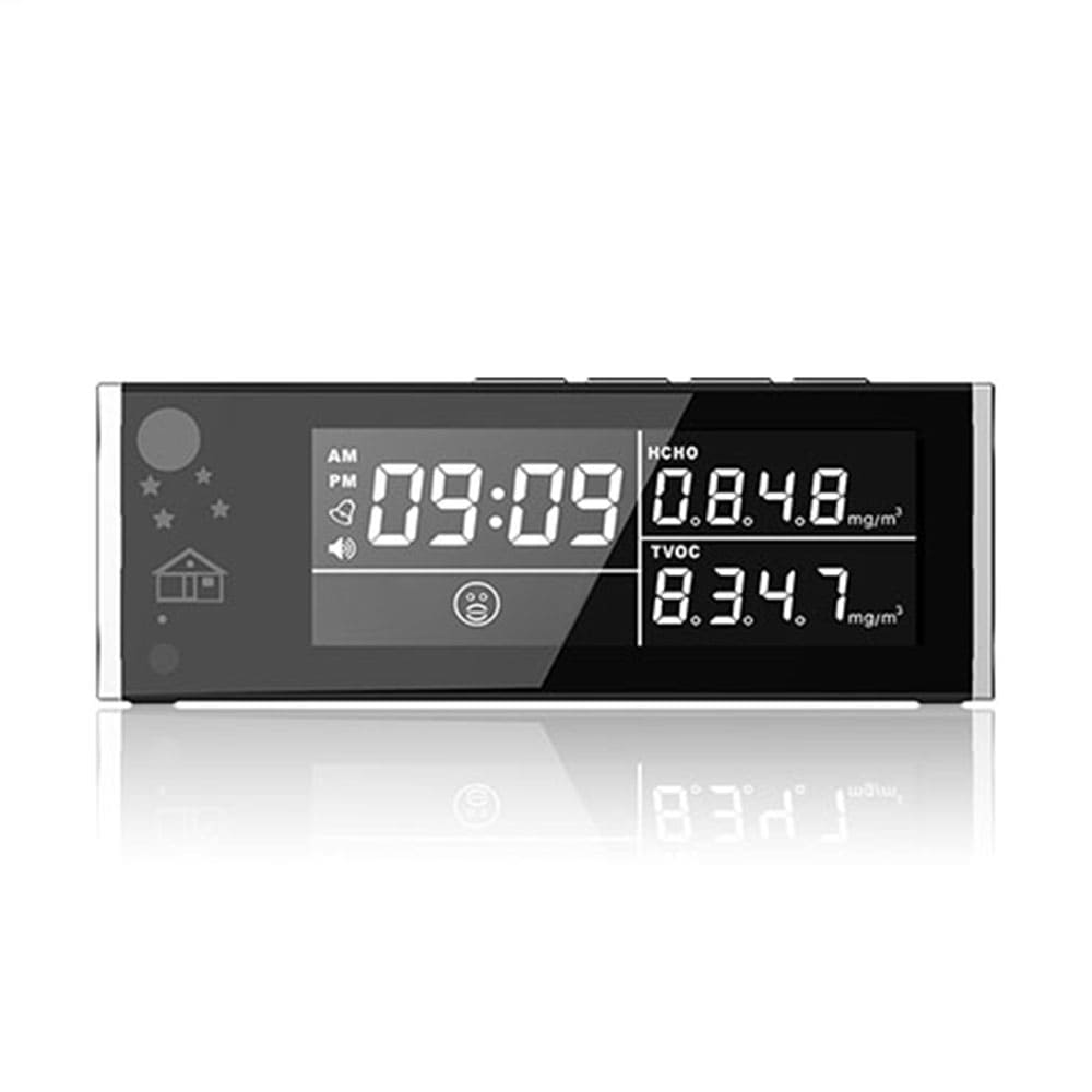 WiFi Air Quality & Alarm Clock Night Vision Camera & DVR - SSS Corp.# - variant_sku# - Spy Air Monitor and Alarm Camera
