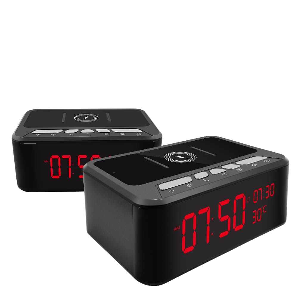 Wifi IR Camera & DVR - Wireless Charger Bluetooth Speaker - Wireless Security Camera - SSS Corp.# - variant_sku# - Wireless Charger & Alarm Wifi Covert Camera