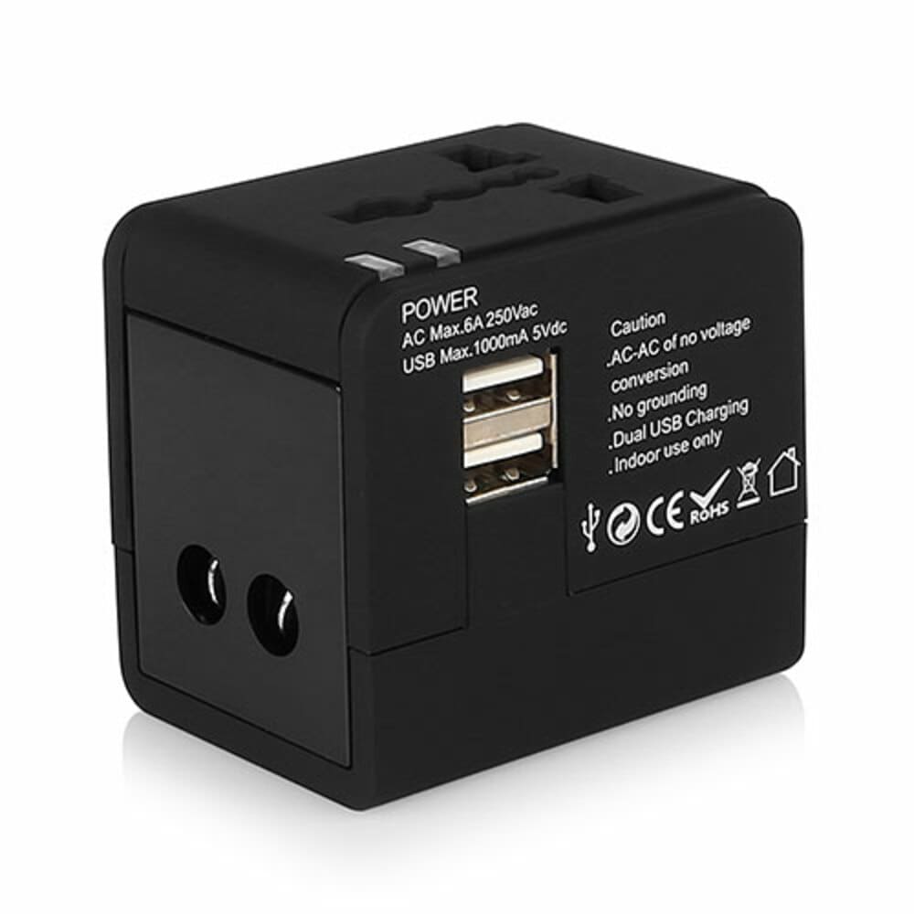 World Travel Power Adapter and Charger for US, EU, UK & AU - SSS Corp.# - variant_sku# - USB Charger adapter for UK